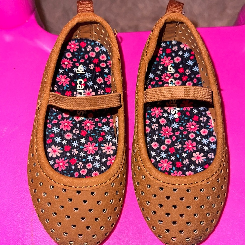 Carters toddler shoes brown